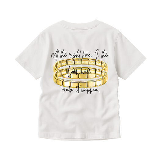 RIGHT ON TIME TEE – WHITE